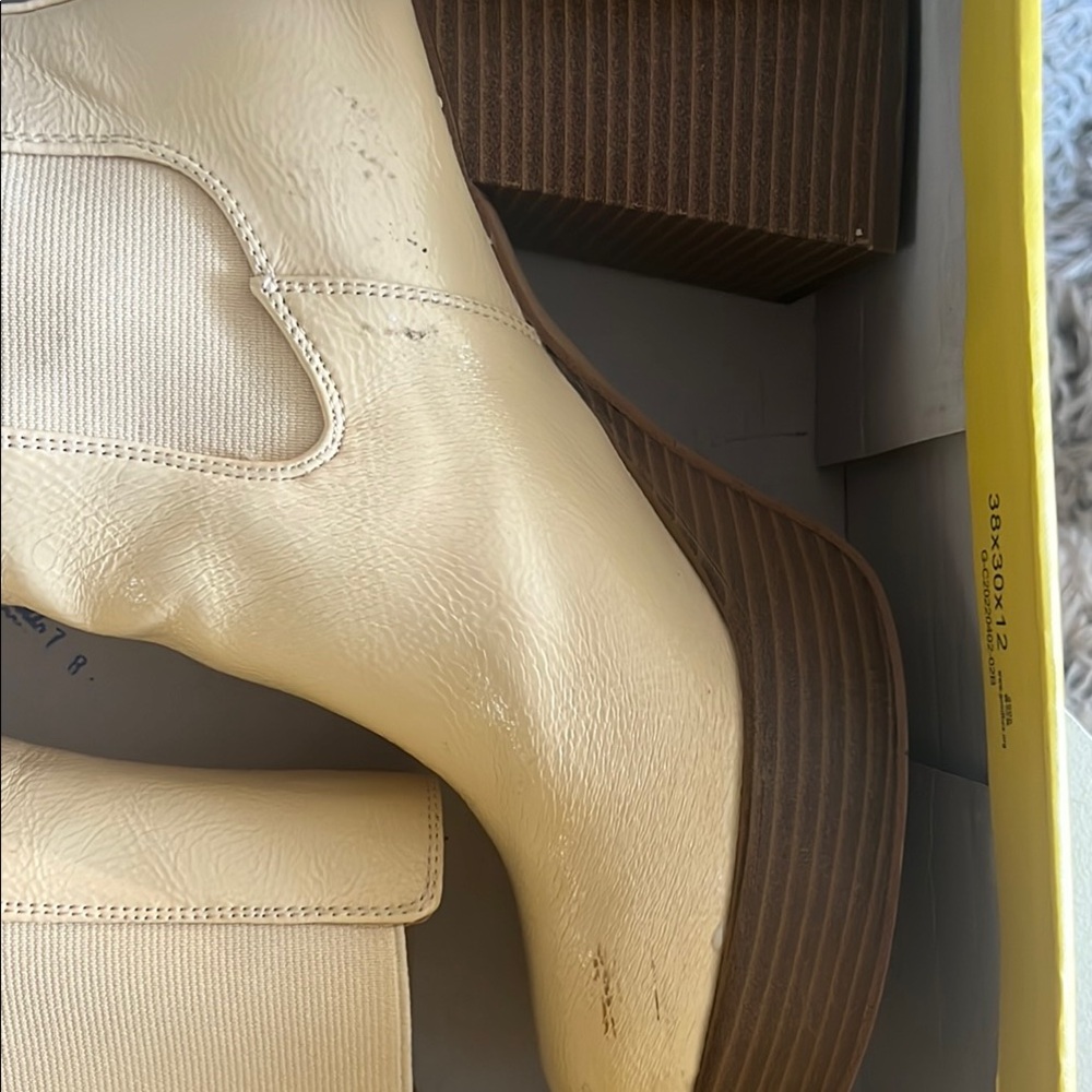 Circus by Sam Edelman Cream Heeled Boots - Picture 8 of 8